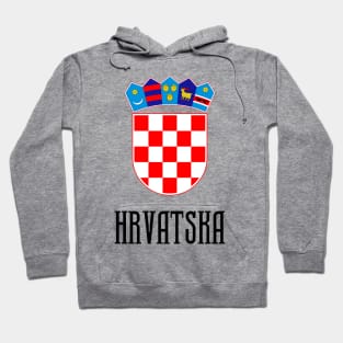 Hrvatska Croatian Coat of Arms Hoodie